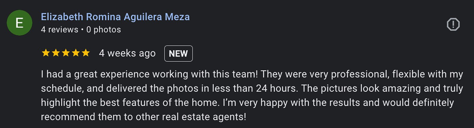 Real Estate Agent Review for Minneapolis Photographer